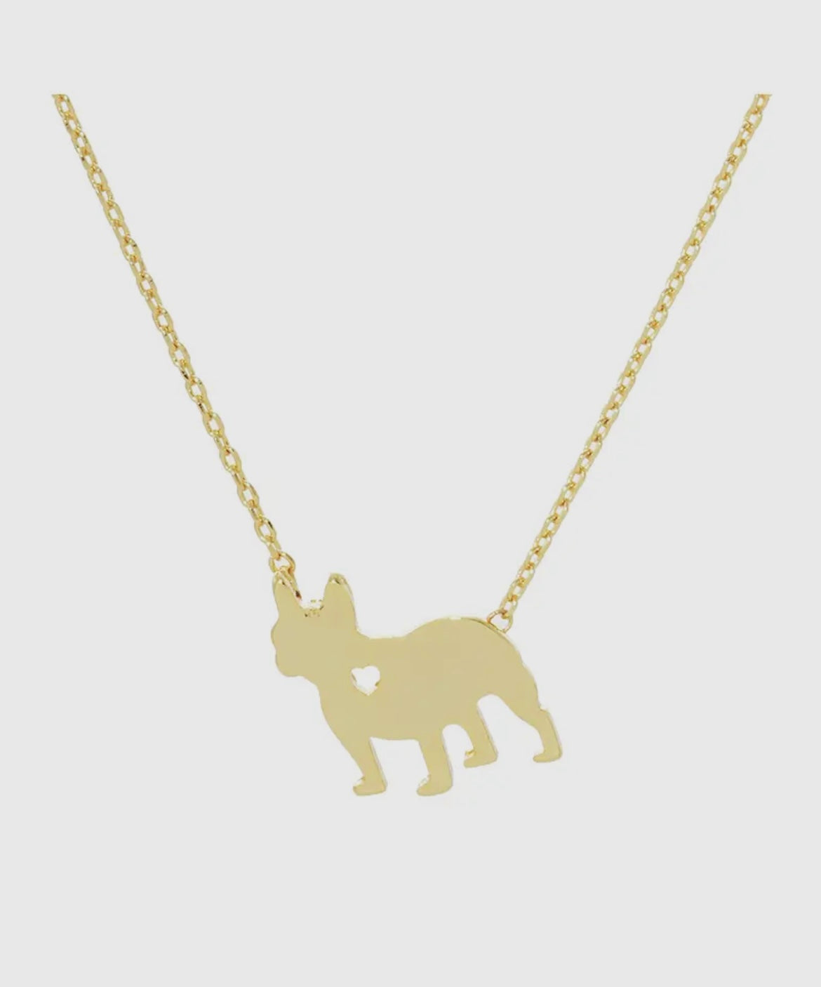 Dog plated necklace