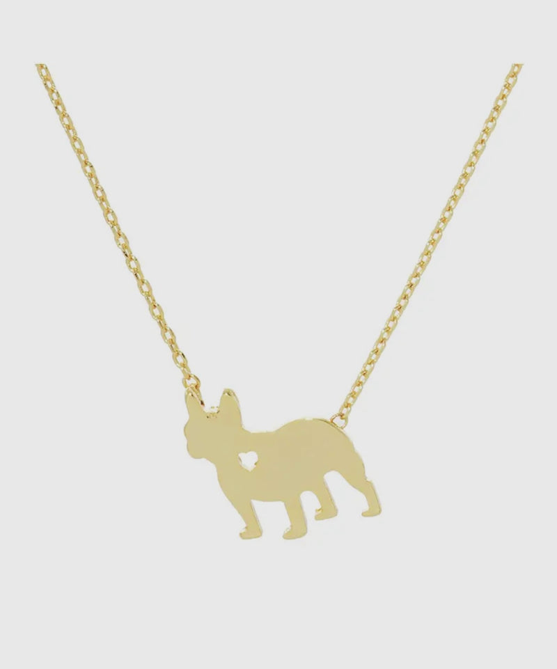 Dog plated necklace