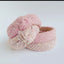 Pink tweed headbands