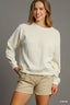 Cable knit top long sleeve