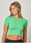 Round neck crop