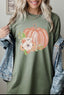 Floral pumpkin tee