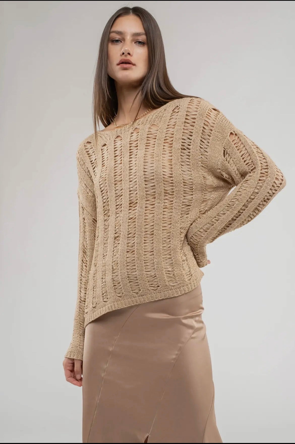Crochet Knit Pullover