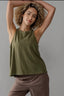 Mineral wash sleeveless tank