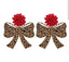 Festive bow earrings