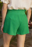 Wide Elastic WaistTextured Shorts