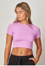 Round neck crop