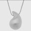 Puff teardrop necklace