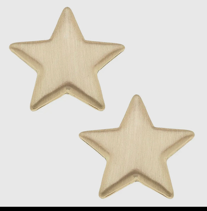 Puff star earrings