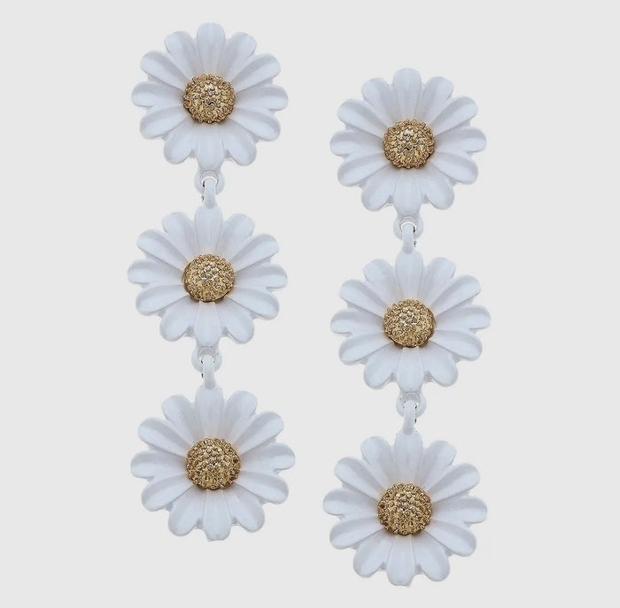 Daisy trio earrings