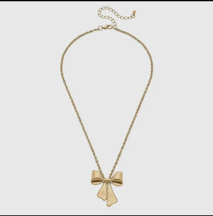 Maxwell bow necklace