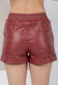 Faux leather shorts