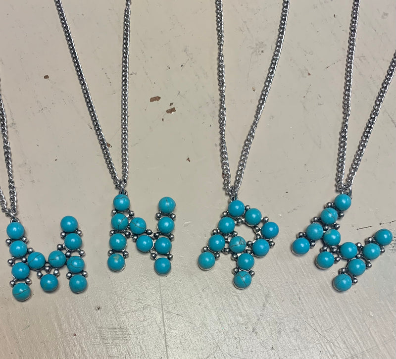Turquoise Stone Letter