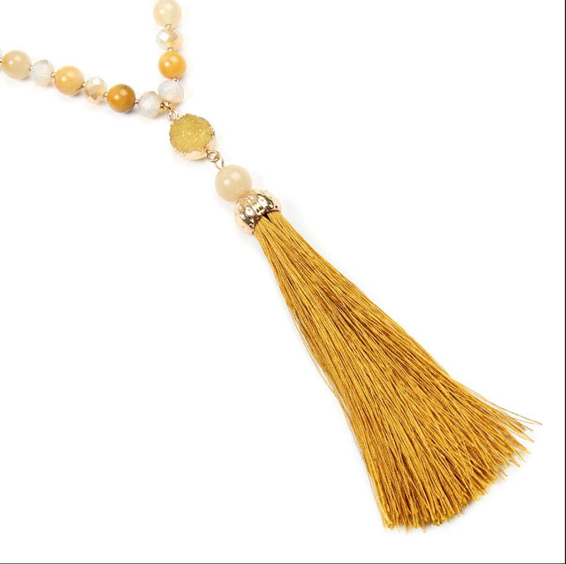 Tassel Natural Stone Necklace
