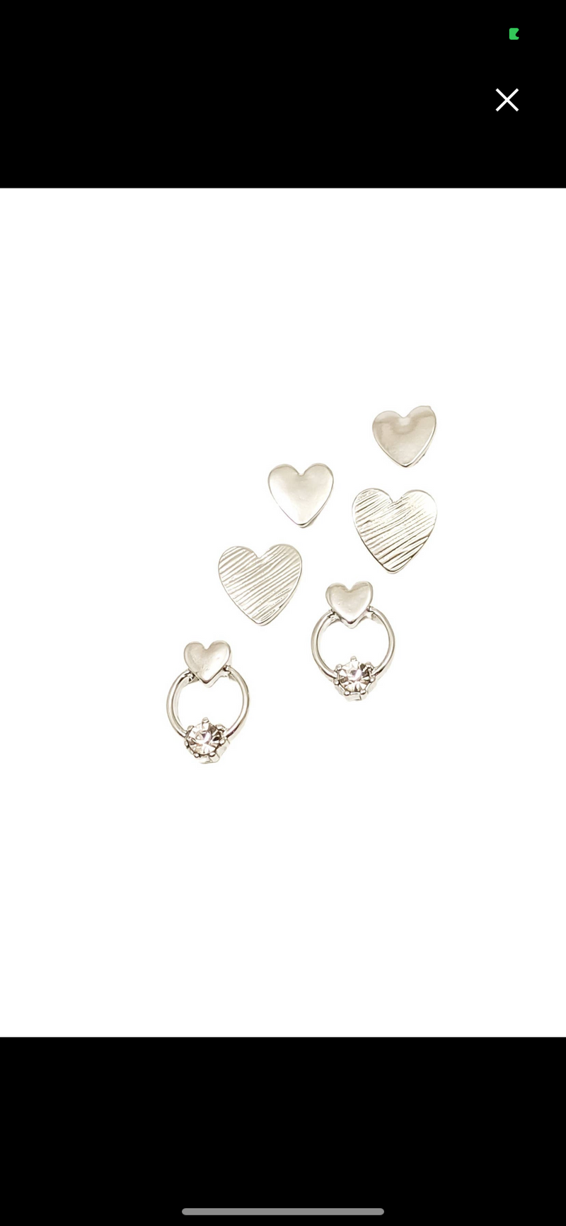 Cupid earrings set