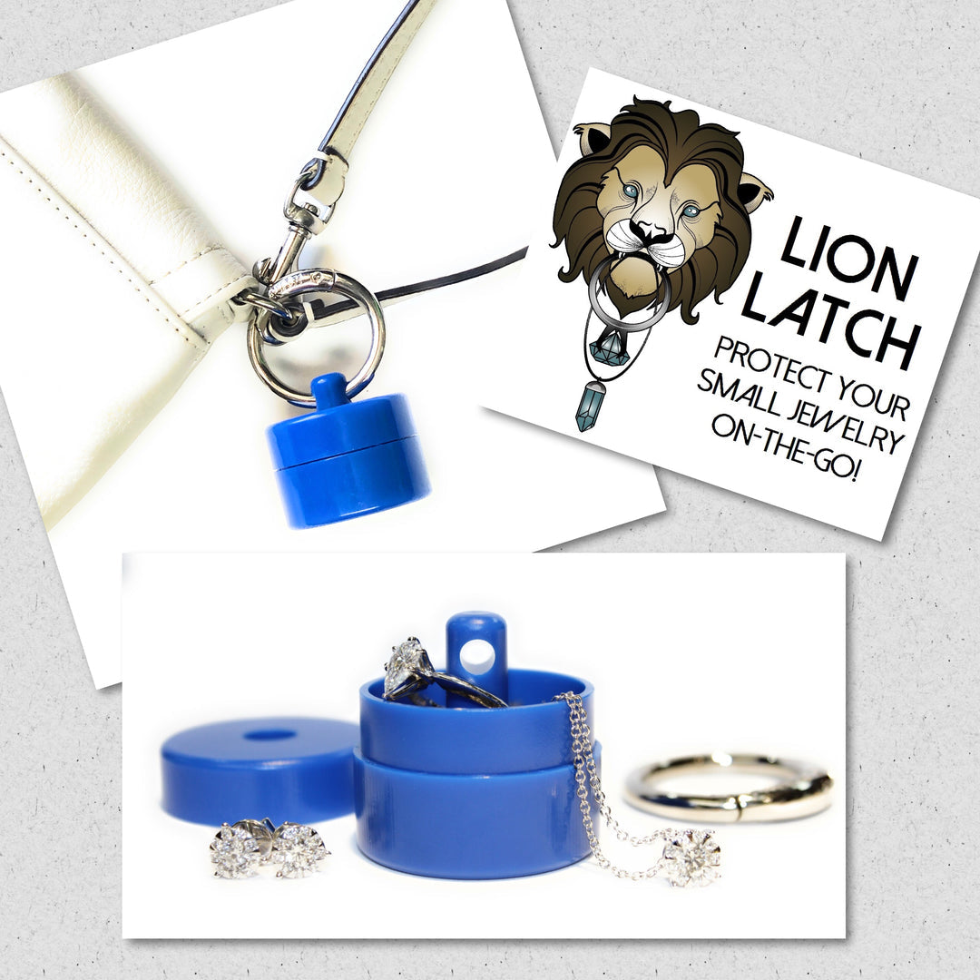 Lion Latch  Keychain Jewelry Holder 