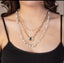 Layered rhinestone necklace