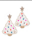 Xmas beaded earrings