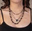 Layered rhinestone necklace