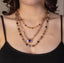 Layered rhinestone necklace