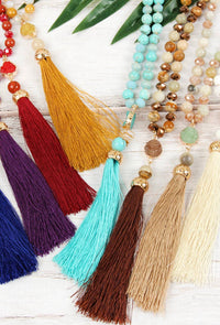 Tassel Natural Stone Necklace