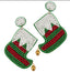 Xmas beaded earrings