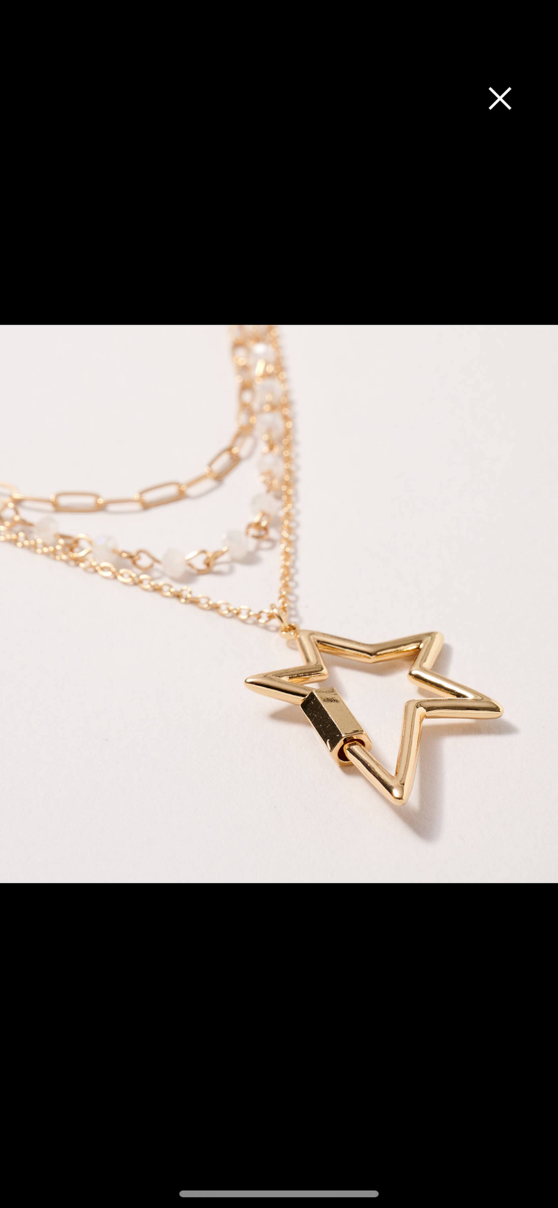 Star layered necklace