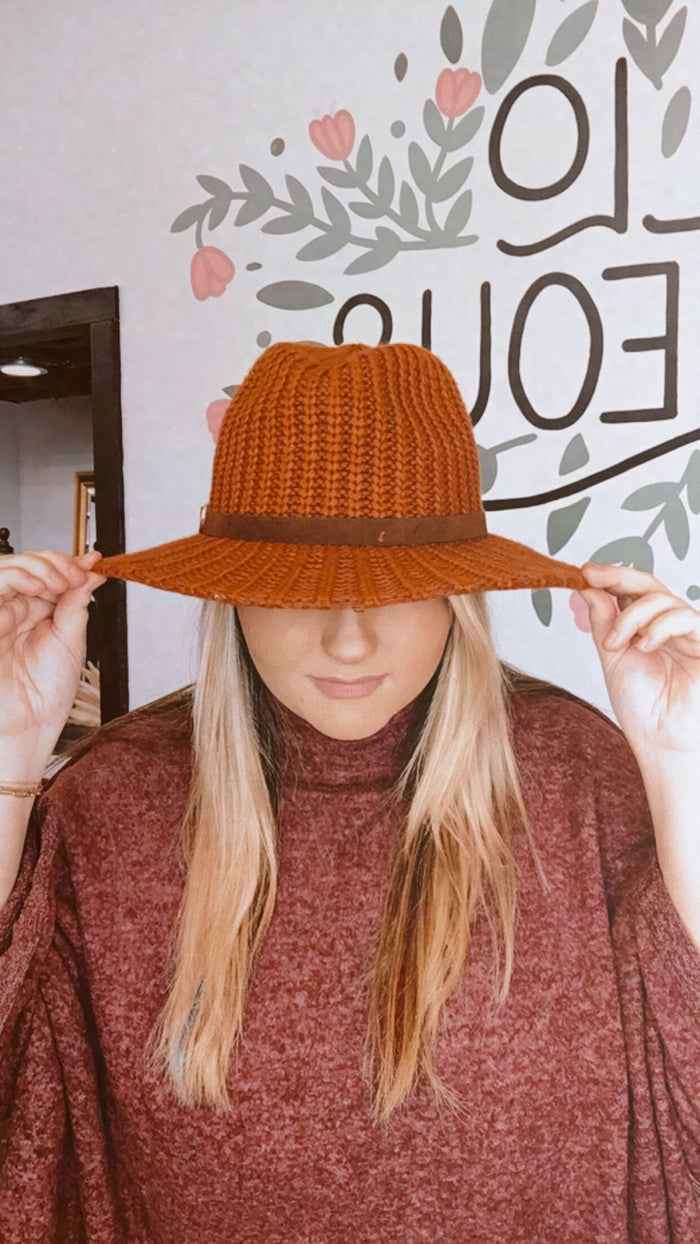 Knit Panama hat