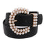 Pearl buckle belt