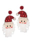 Xmas beaded earrings