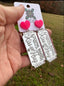 Kissing booth earrings