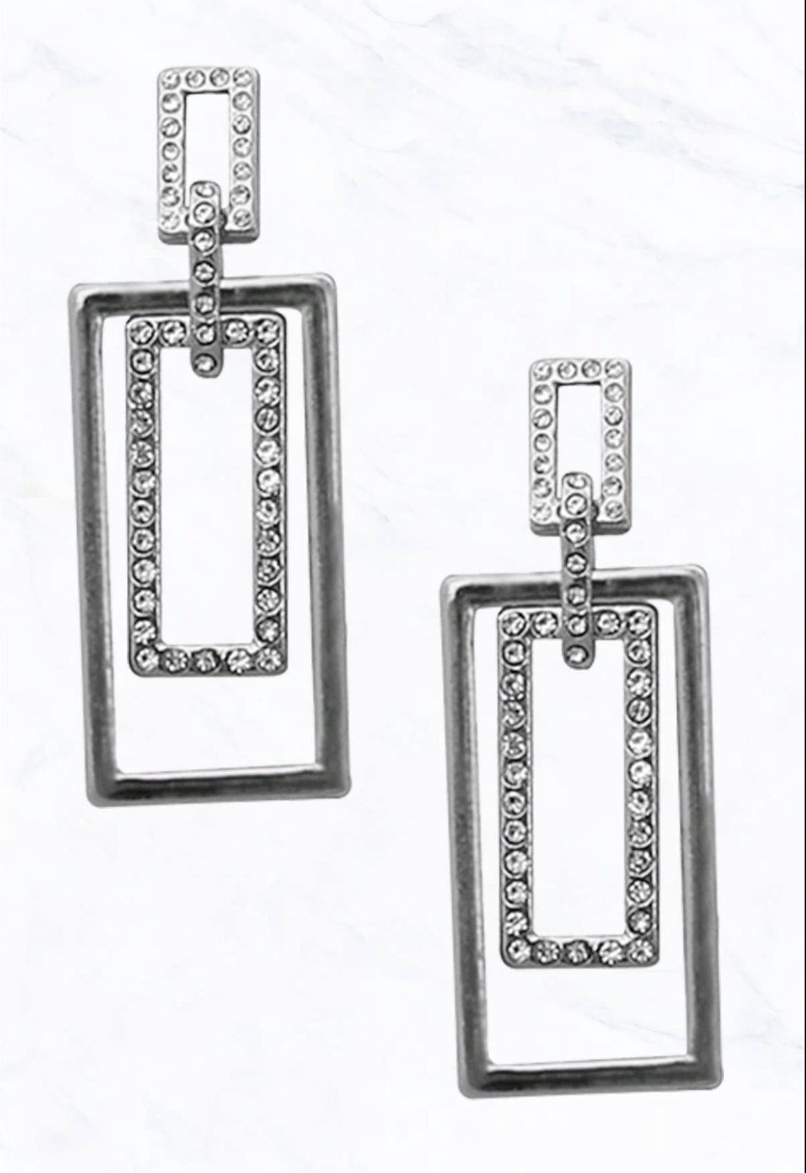 Cut out rectangle earrings