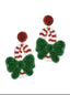 Xmas beaded earrings